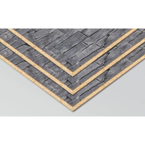 Panneaux muraux Egger DecoWall Narva Ardoise, panneaux décoratifs aspect ardoise, 125x66 cm.