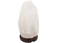 Globo Tischleuchte Salzkristall 1-flammig Weiss Ø 12 cm / Höhe 19 cm