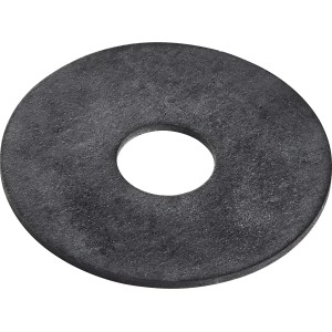 Joint noir en caoutchouc pour cloches de chasse d'eau, Ø 22 mm x Ø 72 mm, pour réservoirs WC.