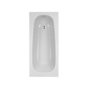Baignoire en acier Kaldewei Saniform Plus, 160x70 cm, blanc, vue de dessus