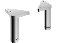 Pelipal Fuss-Set Chrom 2 Stk. (HxBxT) 10 x 3 x 3