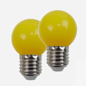 Set da 2 lampade LED E27 gialle per catene luminose Easy-Connect.