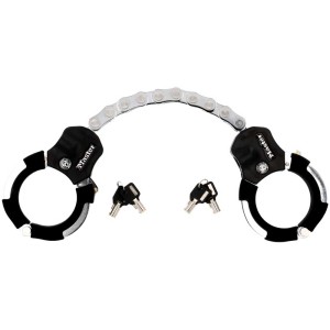 Antivol menotte pour vélo Master Lock Street Cuff avec chaîne et deux clés.