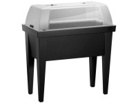 Hochbeet Schwarz mit Beinen und Deckel (HxBxT) 88 x 80 x 40 cm