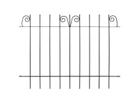 Teichschutzzaun geschmiedet