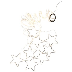Guirlande lumineuse Star Trading DewDrop TreeLight avec étoiles, LED blanc chaud pour intérieur.