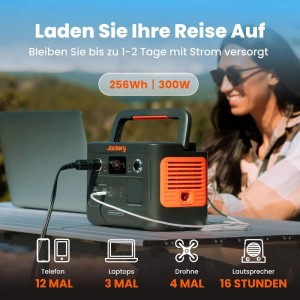 Générateur électrique Jackery Powerstation E240 v2 avec batterie LiFePO4 pour le camping et l'extérieur.