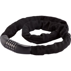 Antivol chaîne OBI noir 120 cm avec code numérique pour vélos et deux-roues.