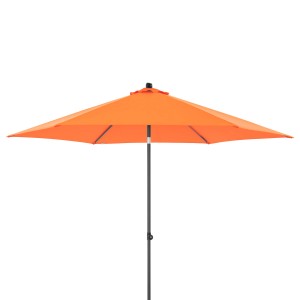 Ombrellone da balcone arancione Doppler MyZone con funzione di inclinazione per ombra flessibile.