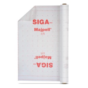 Barriera al vapore Siga Majpell 5 R, rotolo da 1,5 m x 20 m, per accessori isolanti.