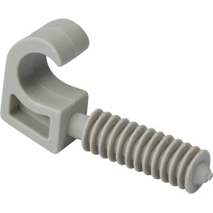Collier de serrage gris OBI (Ø 7-12 mm) pour fixation de câbles et tuyaux, 25 pièces.