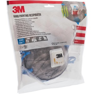 Masque 3M Aura 9922 pour peinture manuelle, respirateur FFP2, lot de 2.