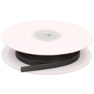 Guaina termorestringente nera (3,2 - 1,6 mm) in rotolo da 5 m in scatola.