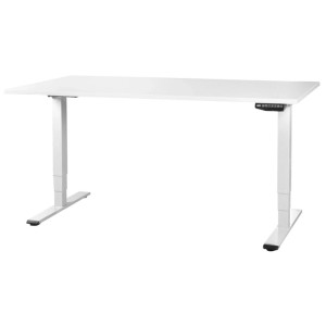 Contini Bürotisch elektrisch höhenverstellbar Weiss 64,5 - 130 x 180 x 80 cm