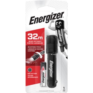Lampe de poche Energizer X-Focus avec focalisation du faisceau, incl. 1 pile AAA.