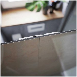 Detailaufnahme: Breuer Plattenstoss-Schiene Chrom, 2er Set für Rückwände.
