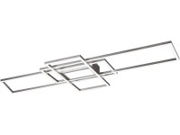 Trio LED-Deckenleuchte Irvine Nickel