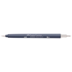 Feutre Faber-Castell Goldfaber Sketch Gris chaud I 270 avec pointe pinceau et feutre fin.