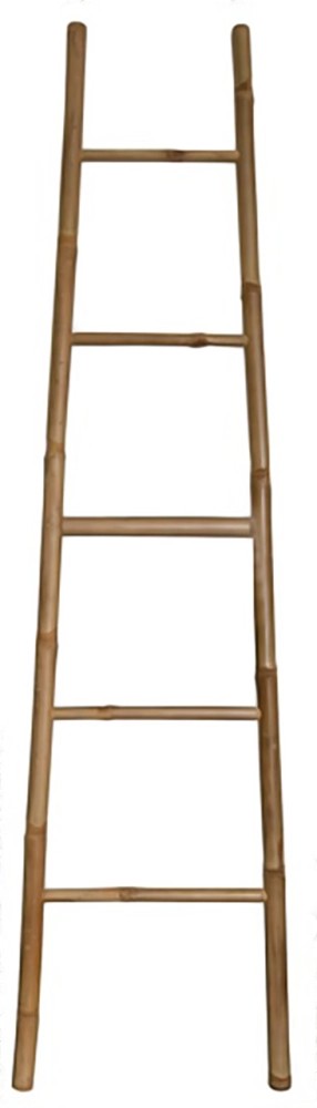 MSV Handtuchhalter Bambus Dekoleiter 5 Sprossen 150 x 40 cm