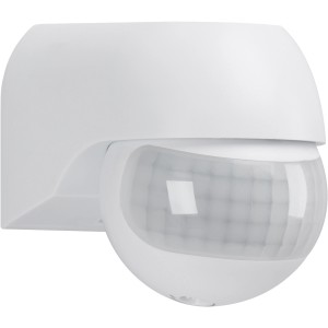 Rilevatore di movimento Telefunken 180° bianco per montaggio a parete esterno.