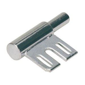 Parte inferiore del telaio Hettich per telai in acciaio, zincata, 2 pezzi. Ferramenta per mobili per telai di porte.