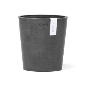 Pot à orchidées Ecopots Morinda, gris foncé, 14 cm. Idéal pour les orchidées et les herbes aromatiques, pour l'intérieur et l'extérieur.