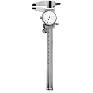 Pied à coulisse à cadran de précision Technocraft, outil de mesure de 150 mm pour des mesures précises.