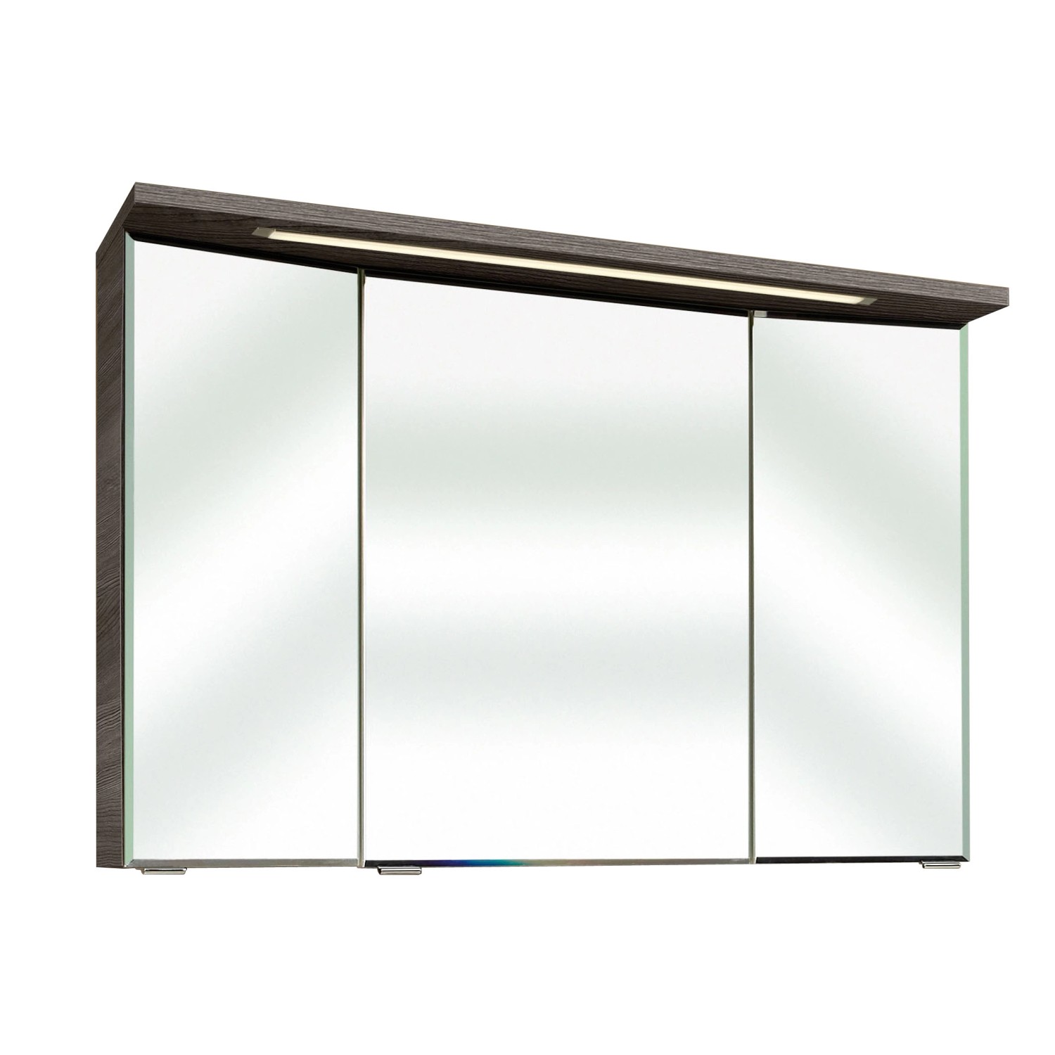 Pelipal Spiegelschrank 3D mit LED Quantum Kompakt Graphit 105 cm x 72