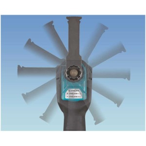 Outil multifonction sans fil Makita DTM52Z avec tête flexible pour diverses applications.