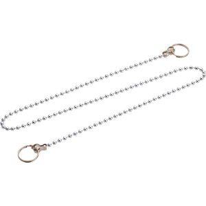 Catena a sfera in acciaio inox, 50 cm, per tappi lavabo e altro.