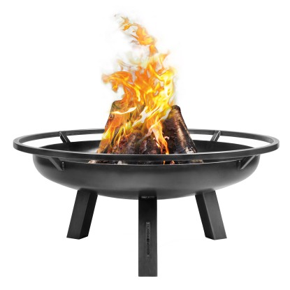 CookKing Feuerschale Stahl Porto Schwarz Ø 60 cm / Höhe 39 cm
