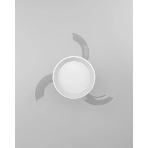 Ventilatore da soffitto LED Eglo Torreya bianco, Ø 77cm. Pale pieghevoli e trasparenti.