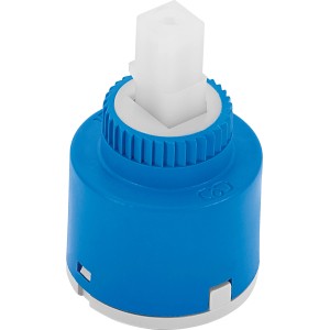 Cartuccia ceramica 35mm per rubinetto cucina, blu/bianca, ricambio per rubinetti baliv.