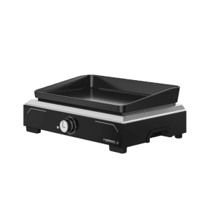Campingaz Grill elettrico Plancha Electric 1 con superficie di cottura in ghisa, ideale per uso interno ed esterno.