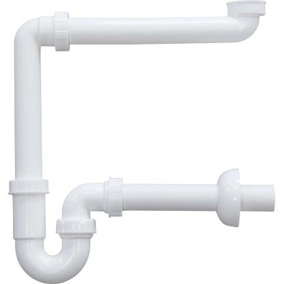 Siphon tube anti-odeur pour lavabo Blanc 38,9 mm (G 1 1/4)