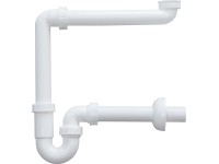 Röhrengeruchsverschluss für Waschtisch Weiss 38,9 mm (G 1 1/4)