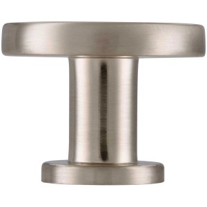 Pomello per mobili Siro 2505, metallo, effetto acciaio inox, Ø 30 mm.