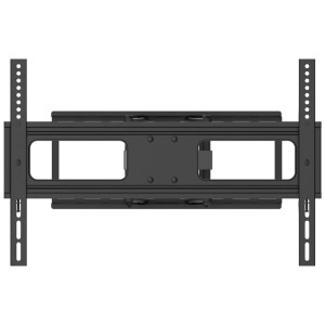 Supporto TV a parete Schwaiger Motion 5, nero, per TV fino a 86 pollici, estensibile e girevole.