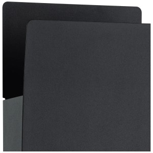 Eglo Verdolino applique murale LED extérieure, acier noir, pour usage extérieur, avec lumière indirecte.