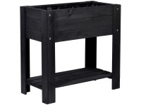 Hochbeet Lilo mit Ablage Kiefer FSC® Anthrazit (HxBxT) ca. 78 x 80 x 40 cm