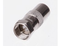 Schwaiger Sat-Adapter F-Stecker Antennenstecker Silber