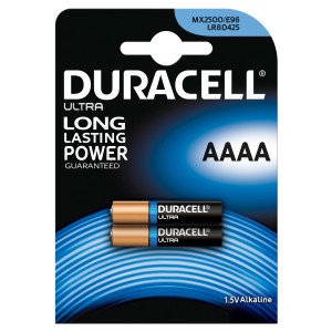 Duracell Ultra AAAA batterie, confezione da 2. Batterie alcaline per dispositivi elettronici.