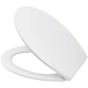 Sedile WC Diaqua Hollywood bianco con chiusura rallentata, in Duroplast.