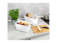 Wenko Organizer mit Holzgriff S Weiss (HxBxT) 14,5 x 12 x 27 cm