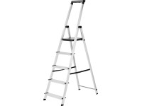 Haushaltsleiter 5-Stufig Aluminium Arbeitshöhe 297 cm Tragkraft 150 kg
