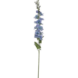 Fiore artificiale Delphinium Mica Decorations blu dettagliato, alto 78 cm.