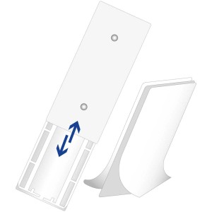 Max Hauri Support universel Slidestrip, lot de 2, pour le montage de multiprises par exemple.