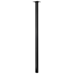 Gamba per tavolo Hettich nera, Ø 30 mm, alta 700 mm, per costruzione mobili.