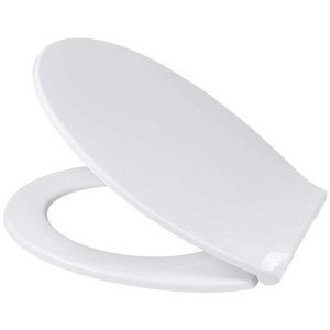 Sedile WC Diaqua Manaus bianco con chiusura ammortizzata, in polipropilene.