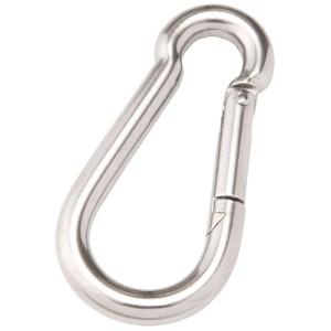 Moschettone zincato M10 x 100 mm per sedie sospese, portata 350 kg.